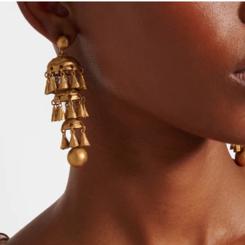 Zimmermann 14Kt. Gold plated Whimsy Tiered Earrings - Picture 5 of 7